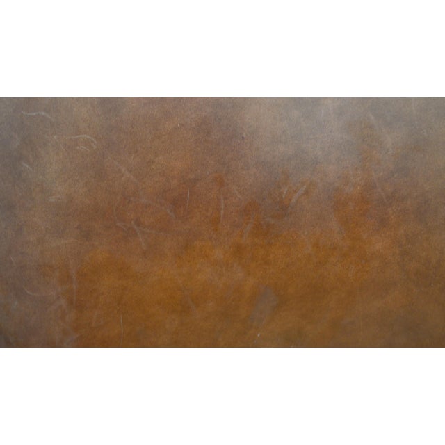 Henredon Leather Sleigh King Bed For Sale - Image 12 of 16