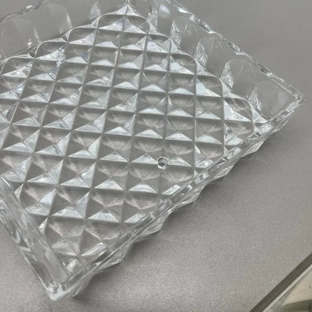 Small Cubic Textured Glass Wall Light in style of Orrefors, 1970s For Sale - Image 17 of 18