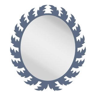 Fleur Home Audubon Oval Mirror in Distance, 22x27 For Sale