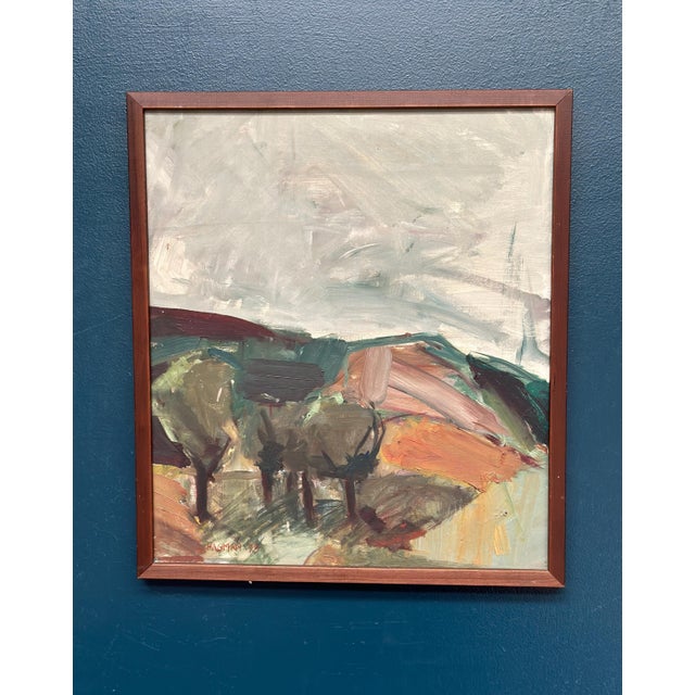 S. Hagman, Four Trees, 1979, Oil on Canvas, Framed For Sale - Image 15 of 18