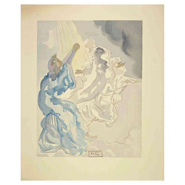 Salvador Dali, In the Sky of Mercury, Woodcut, 1963 For Sale