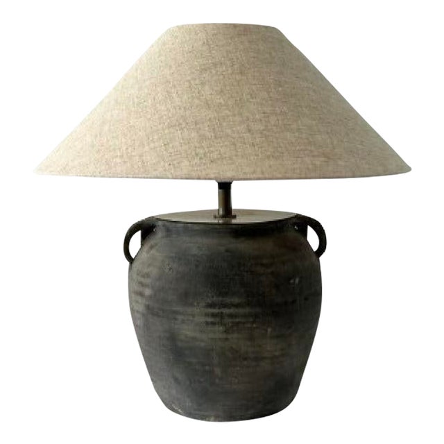 Vintage Water Pot Table Lamp For Sale