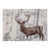 Stately Stag White Loom Woven Tapestry - 105 X 145 Cm (3'5" X 4'9") - Requires Rod Size 4 For Sale