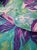 Textile Pure Silk Shantung Printed Purple Flowered Fabric For Sale - Image 7 of 10