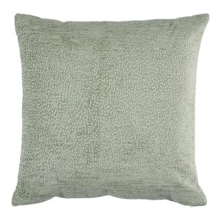 Schumacher X Caroline Z Hurley Menemsha 18" Pillow in Mineral For Sale