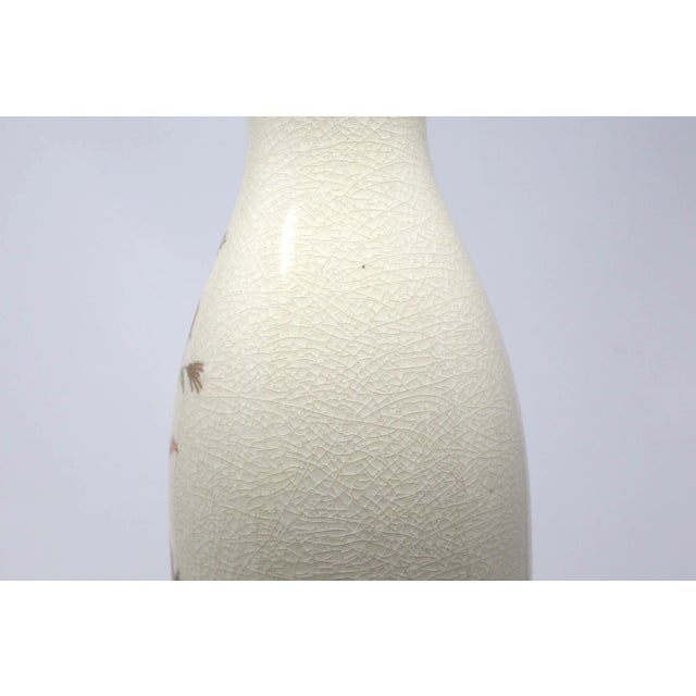 1980s Japanese Flowers and Birds Vase For Sale - Image 5 of 9