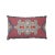 Schumacher Temara Embroidered Print Pillow in Pomegranate For Sale