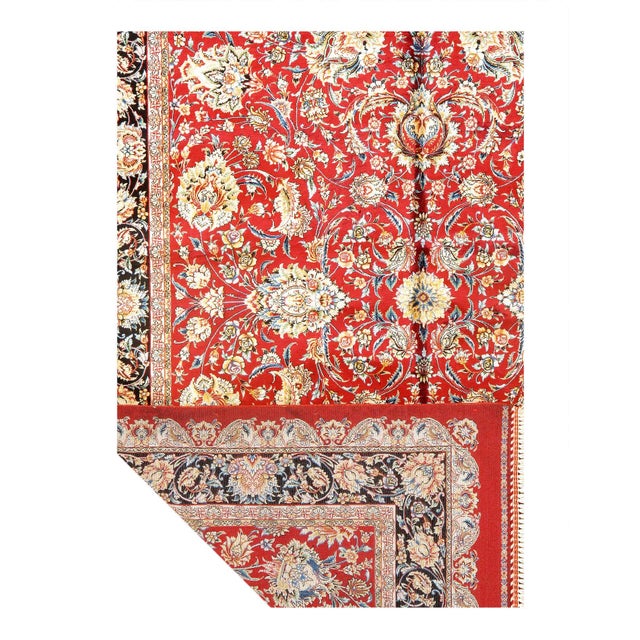Traditional Pasargad DC Exquisite Design Paris Palace Fine Power Loom V.Silk Rug For Sale - Image 3 of 3