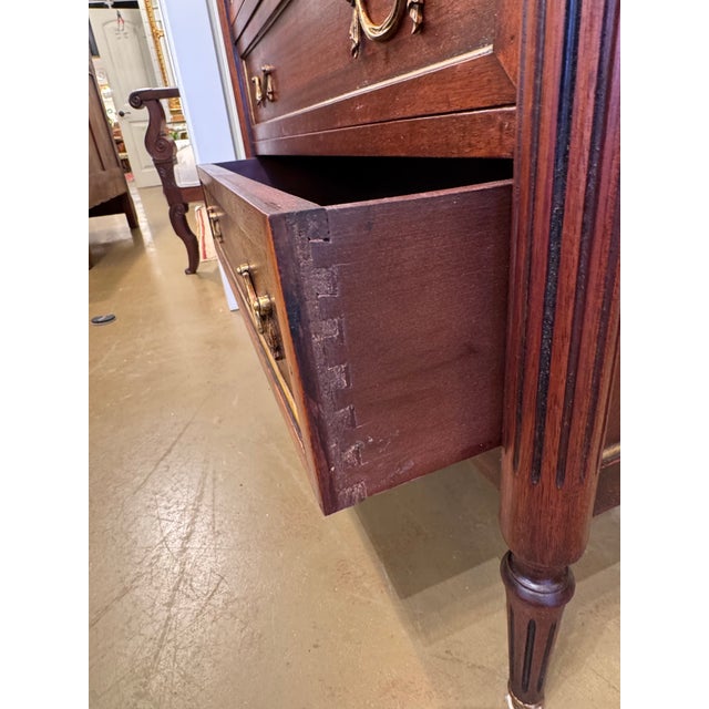 Auburn 19th Century French Louis XVI Chest With Marble For Sale - Image 8 of 15