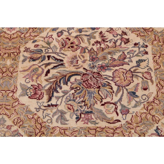 Shabby Chic Elegant Heritage Pak-Persian Beige/Gold Wool Rug - 9'1'' X 12'2'' For Sale - Image 3 of 9