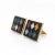 Vintage American Swank Square Brass & Inlaid Stone Cufflinks For Sale - Image 12 of 12