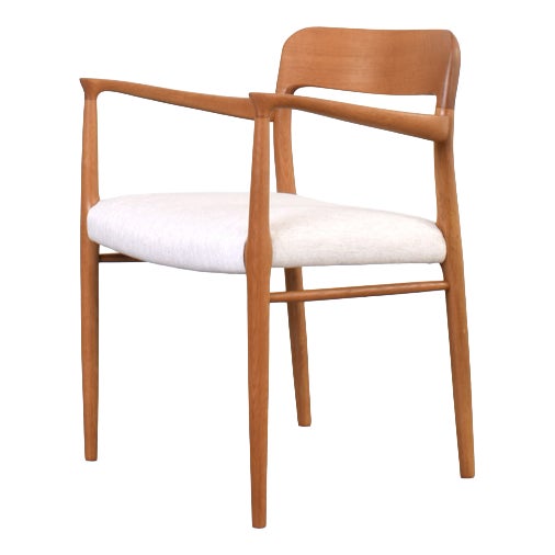 Mid-Century Modern Danish Model 56 Armchair by Niels O. Møller for J.L. Møllers, 1950s For Sale