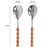 Boho Chic Bamboozled Faux Bamboo Salad Serving Spoons - Set of 2 For Sale - Image 3 of 4