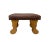 Wood White Oak Wood and Leather Stool, 1970s For Sale - Image 7 of 8