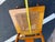 Brown Vintage Rustic Country Colonial Oak Wood Cane Rocking Chair For Sale - Image 8 of 16