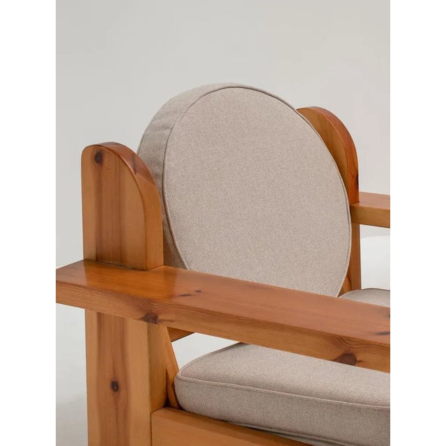 Set of Italian Pine Lounge Chairs, 1970s For Sale - Image 4 of 11
