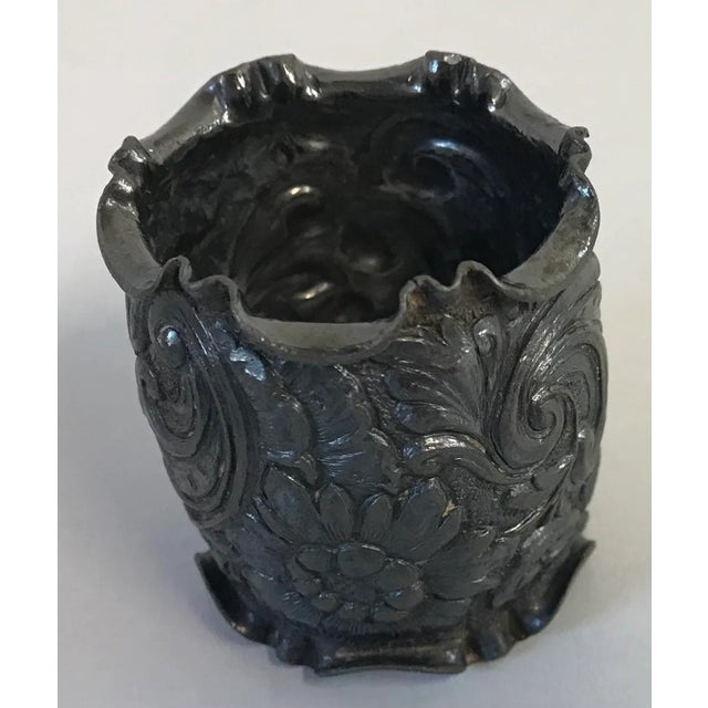 Late 19th Century Antique Silver Plate Napkin Ring For Sale - Image 5 of 9