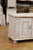 1740s Swedish Baroque Painted Buffet with Carved Doors and Pull Out Drawer For Sale - Image 4 of 13