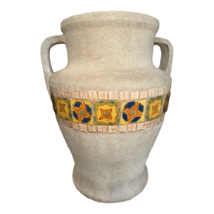 Original 1920s Hillside Pottery Co. Oil Jardiniere Pot Featuring D&M Tiles