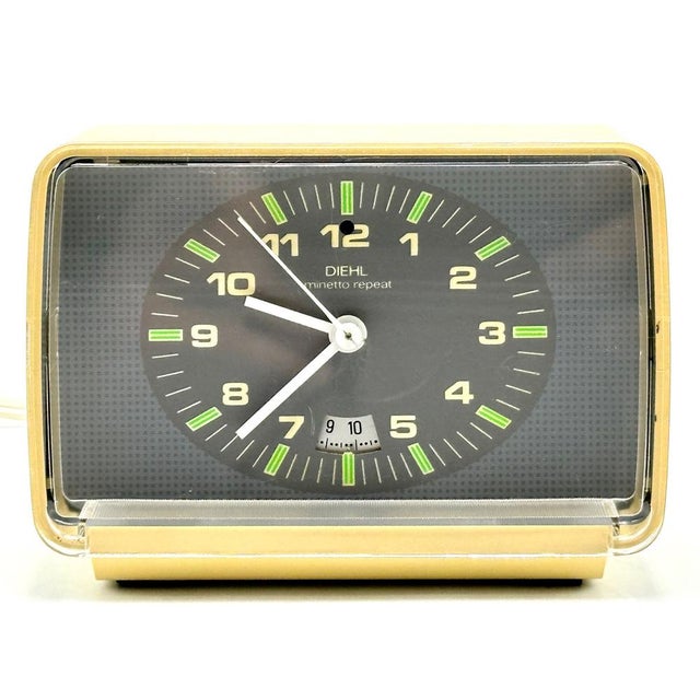 Minetto Repeat Table Clock from Diehl, 1983 For Sale - Image 13 of 13