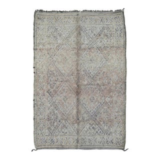 Vintage Moroccan Beni M'Guild Wool Rug - 10.6 X 6.8 Ft For Sale