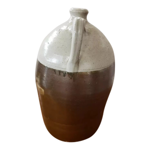 Early 20th Century American 5 Gallon Two Tone Stoneware Crock Jug