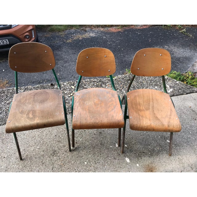 Mid-Century Modern Childrens Chairs, 1960s, Set of 3 For Sale - Image 3 of 10