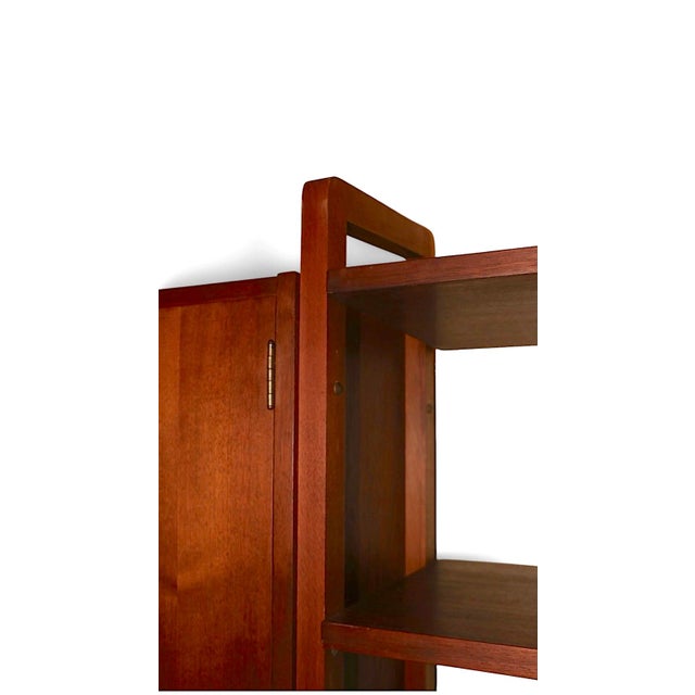 Freestanding Mid Century Danish Modern Style Wall Unit C. 1950/60's For Sale In New York - Image 6 of 18