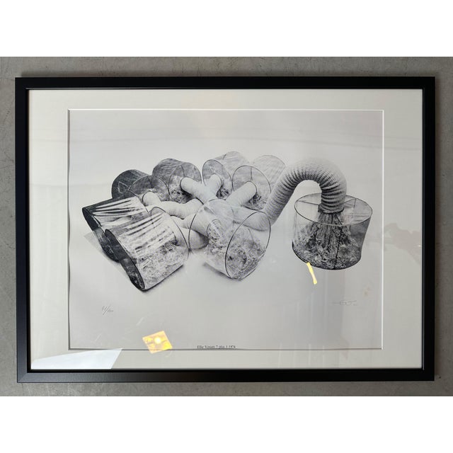 Screen print: ellie vossen (bunde nl, 1948) screen printed on “extra maco mat” 200 gsm paper. Limited to 100 copies....