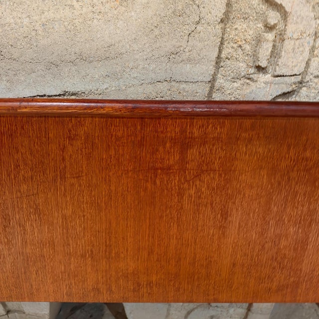T.H. Robsjohn Gibbings Mid-Century Modern Teak King-Size Headboard Mid Century Scandinavian For Sale - Image 4 of 14