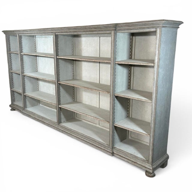 Antique Swedish Open Bookcase, 1890s For Sale - Image 6 of 10