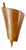 Wood Veneer Leaf Wall Sconce, 1980 For Sale
