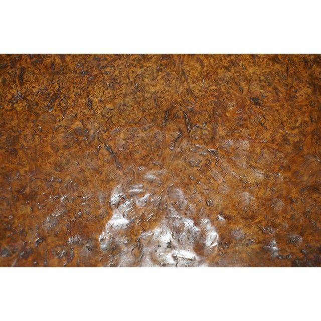 Important 1930s Antique Burr Oak Robert Mouseman Thompson Curved Stool Bench For Sale - Image 13 of 18