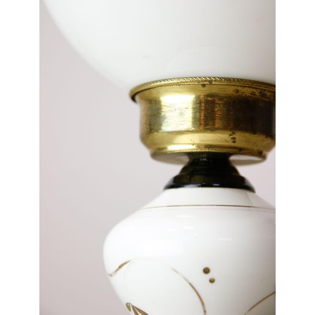 Mid-Century Italian Brass and Ceramic Table Lamp, 1960s For Sale - Image 4 of 8