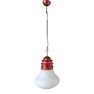 Italian Glass Bulb Pendant Lamp, 1960s For Sale