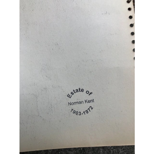 Traditional 1950s Norman Kent Mill Scene Watercolor For Sale - Image 3 of 3