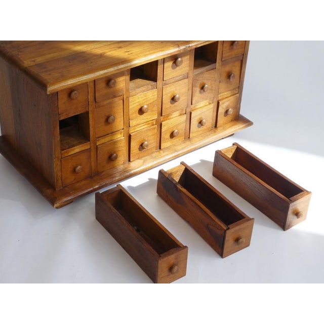 Small Vintage Apothecary Cabinet in Wood, 1960s For Sale - Image 10 of 12
