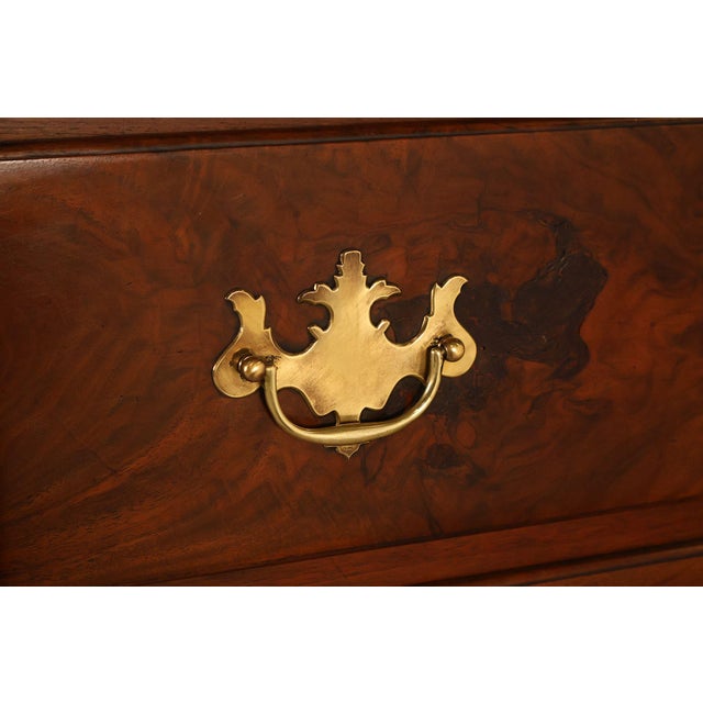 Wood Chippendale Style Walnut Highboy Chest Of Drawers For Sale - Image 7 of 18