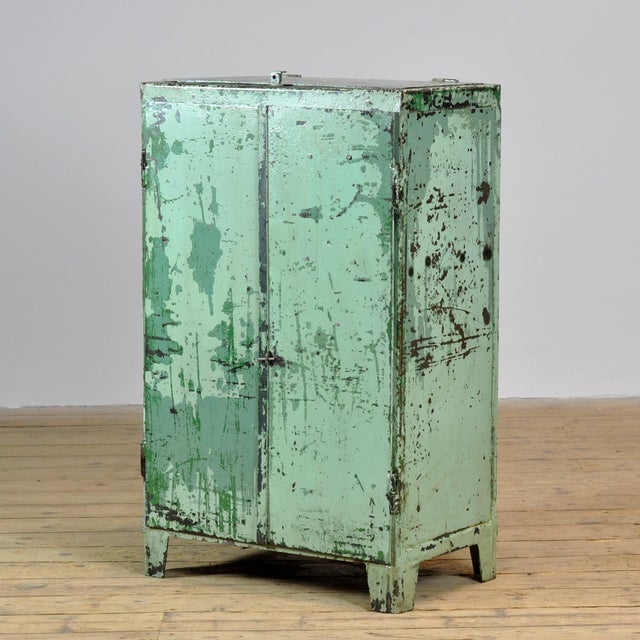 Vintage Industrial Iron Cabinet, 1970s For Sale - Image 13 of 13