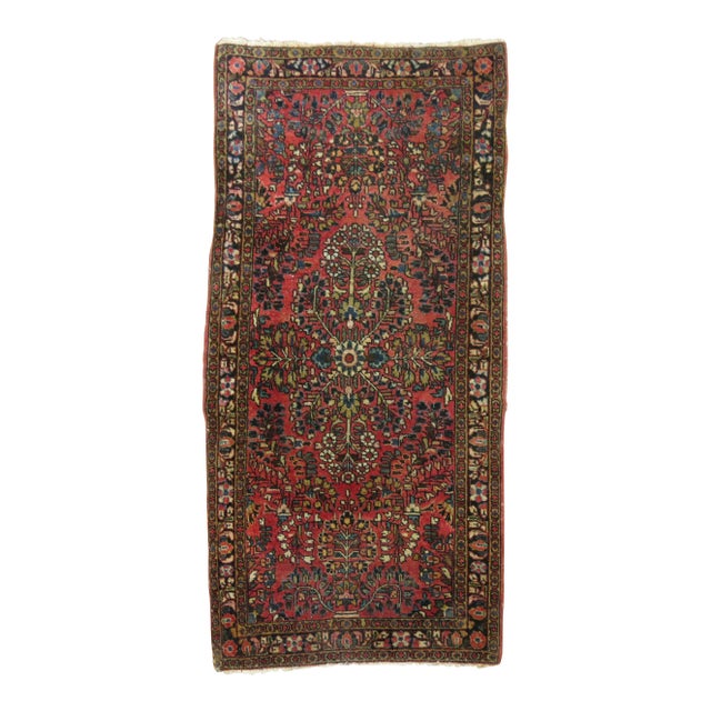Vintage Sarouk Rug, 2' X 3'11'' For Sale