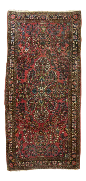 Vintage Sarouk Rug, 2' X 3'11''