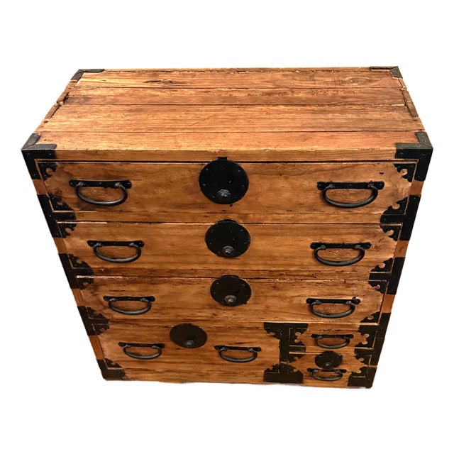 Japanese Antique Chest of Drawers (Tansu) For Sale