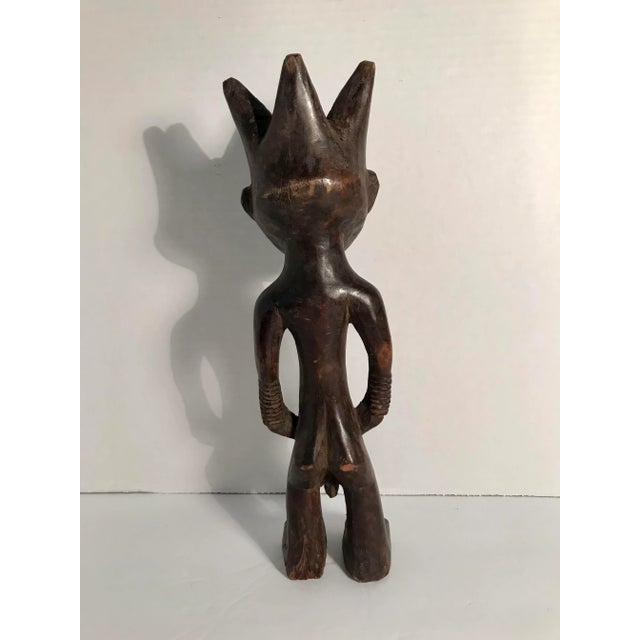 African Vintage Pende Miniature Wood Statue African Art For Sale - Image 3 of 8