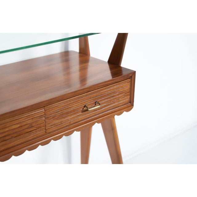 Mid-Century Modern Wood Console Table, Italy, 1950 For Sale - Image 4 of 18
