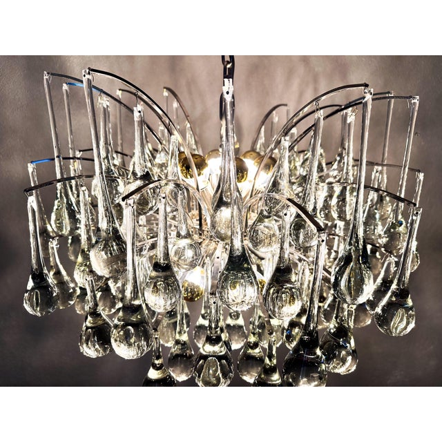 Vintage Teardrop Chandelier by Christoph Palme, 1970s For Sale - Image 14 of 16