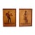 Marquetry Inlaid Works by Pietro Francesco, 1930s, Set of 2 For Sale