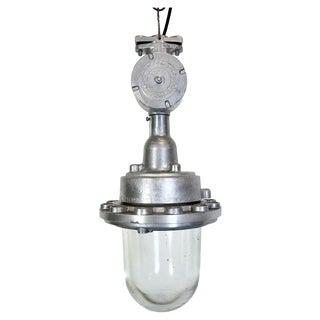 Soviet Industrial Aluminium Factory Pendant Lamp, 1960s For Sale