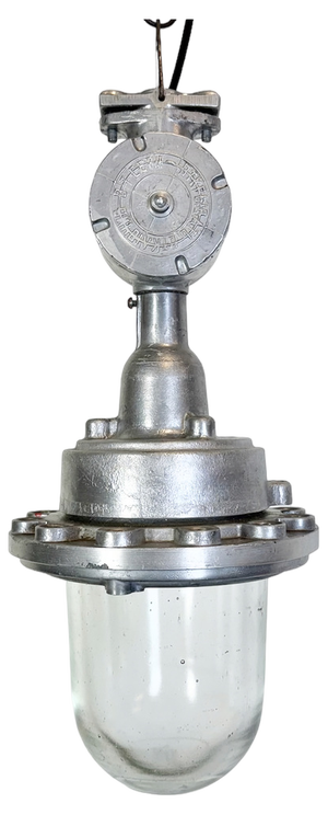 Soviet Industrial Aluminium Factory Pendant Lamp, 1960s