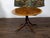 Mid 19th Century English Mahogany 1840s Oval Top Pedestal Table with Quadripod Base and Casters For Sale - Image 5 of 12