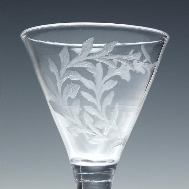 Georgian Multi Spiral Air Twist Wine Glass, C1750 For Sale - Image 3 of 9